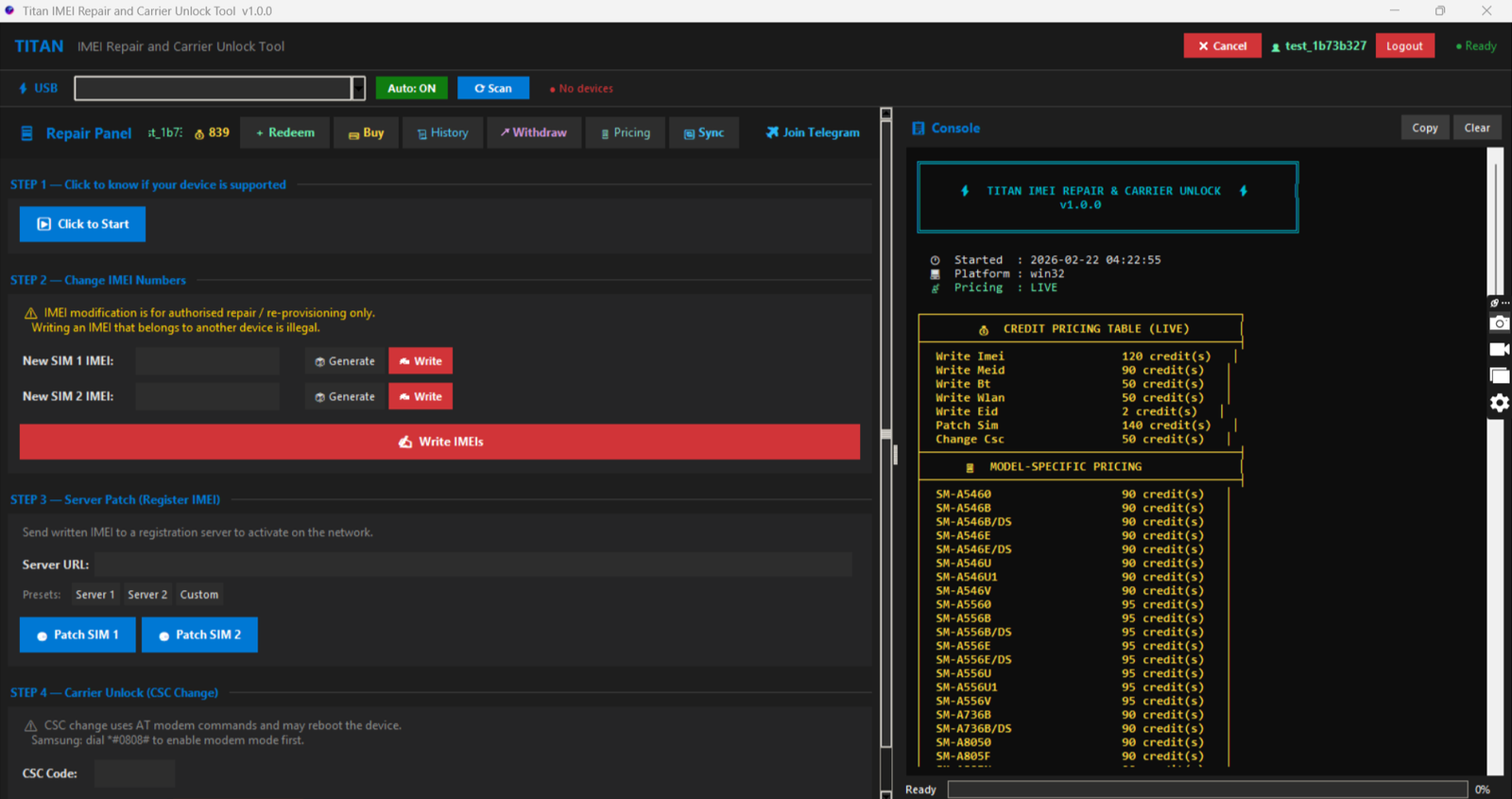 Titan IMEI Repair screenshot 2